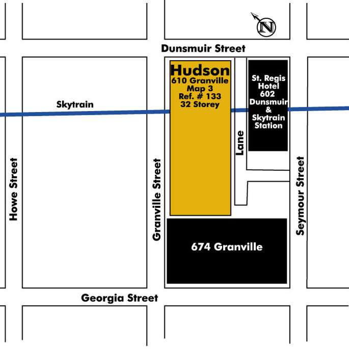 The Hudson Annex Area Map