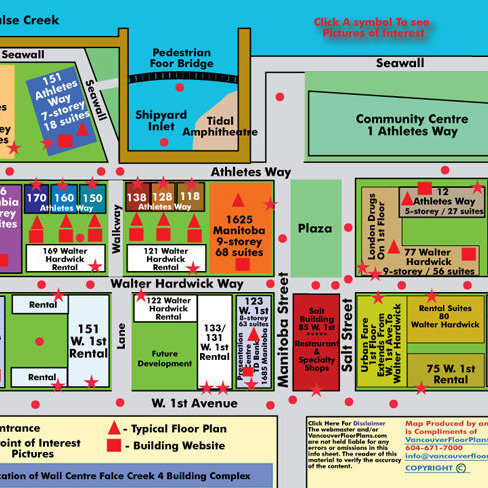Village On False Creek - 150 Athletes Area Map