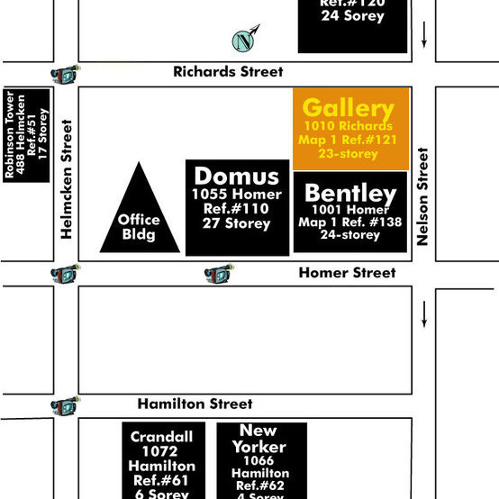 The Gallery Area Map