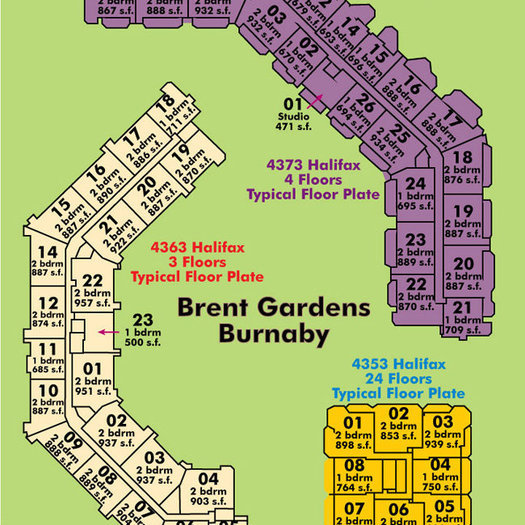 Brent Gardens Area Map