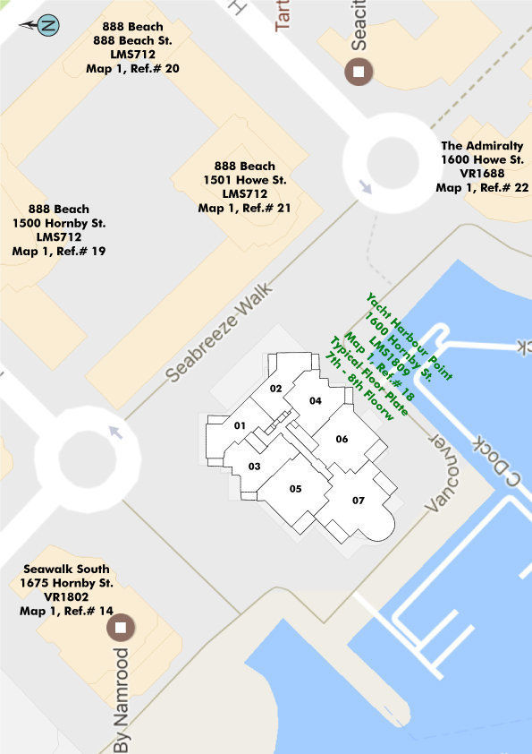 Yacht Harbour Pointe Area Map