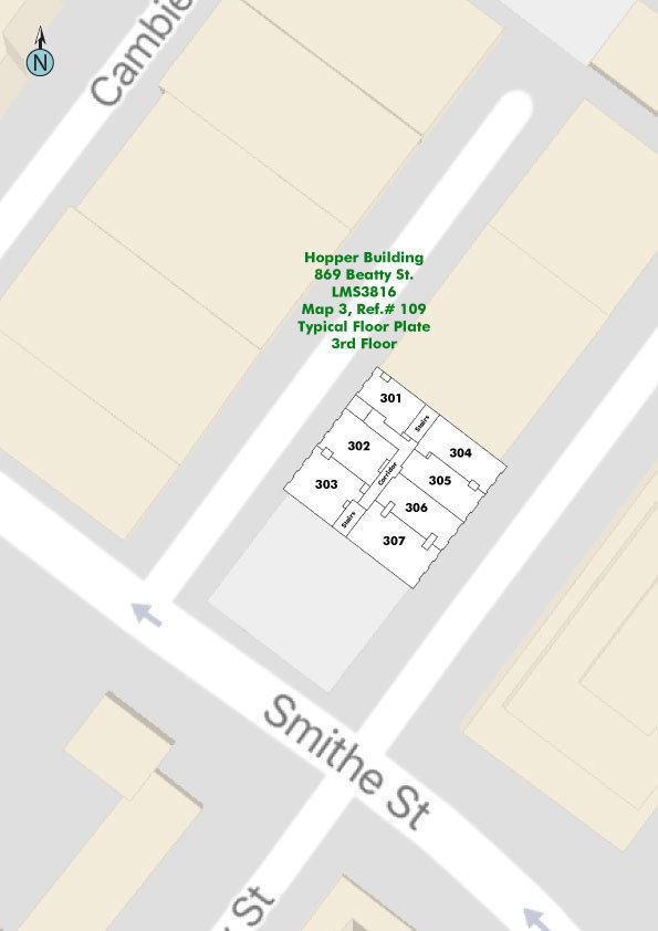 The Hooper Building Area Map
