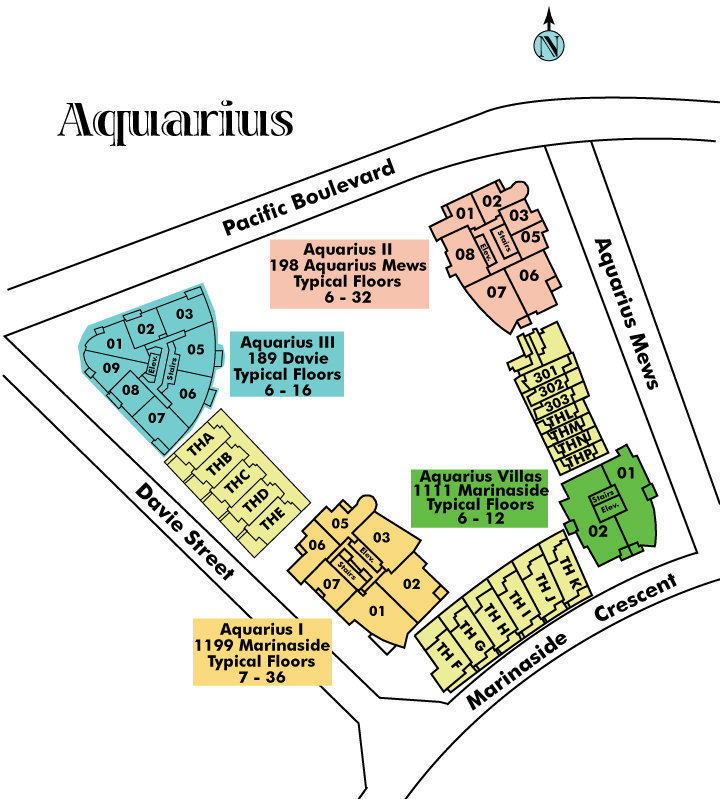 Aquarius 1 Area Map