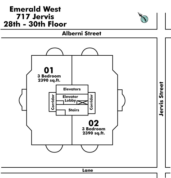 Emerald West Floor Plate