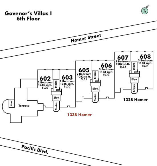 Governor's Villas I Floor Plate