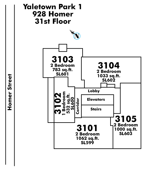 Yaletown Park 1 Floor Plate