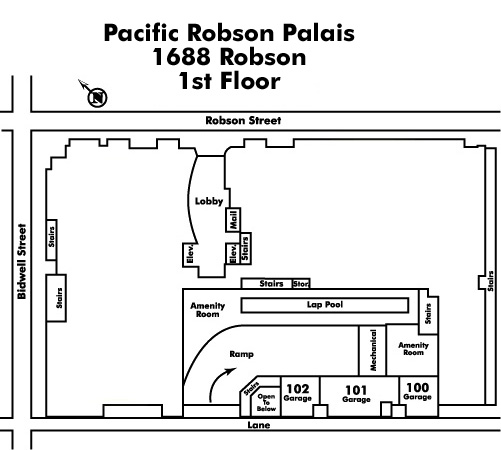 Pacific Robson Palais Floor Plate