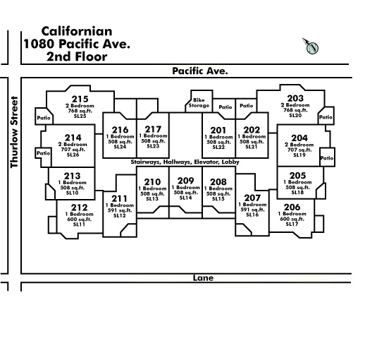 The Californian Floor Plate
